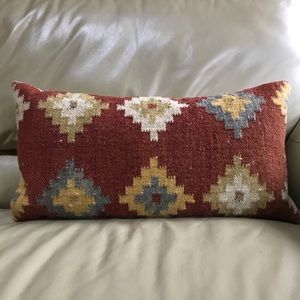 Kilim Lumbar Pillow Cover and Insert